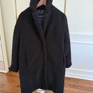 J. Crew Black Teddy Jacket Small - Like New!